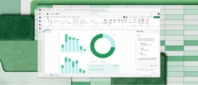 En datorskärm med en lista och ett diagram