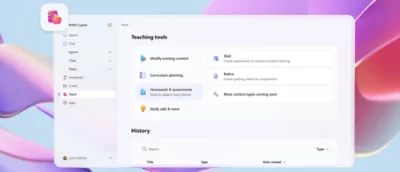 A digital interface displaying a teaching tool menu with options like quizzes, curriculum planning, and homework.