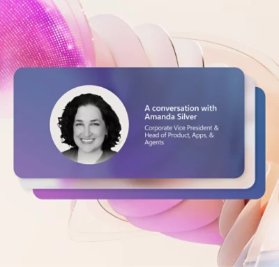 Profilkarte mit einem Porträt einer Frau in Graustufen mit dem Text.