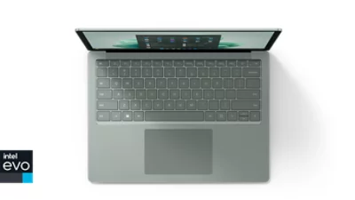 Back view of Surface Laptop 5 for Business in Sage.