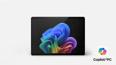 A Surface Pro, Copilot+ PC, 13-inch in the colour Platinum.