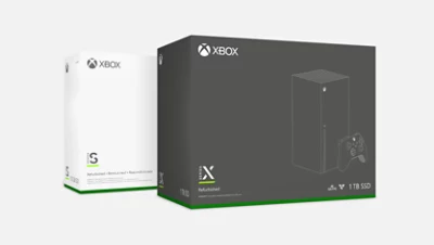 Refurbished Xbox Series S and Series X.