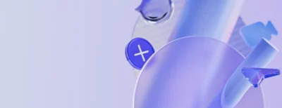 A blue and purple abstract design.