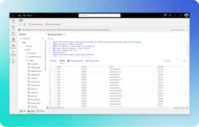 En datorskärm visar en SQL-fråga